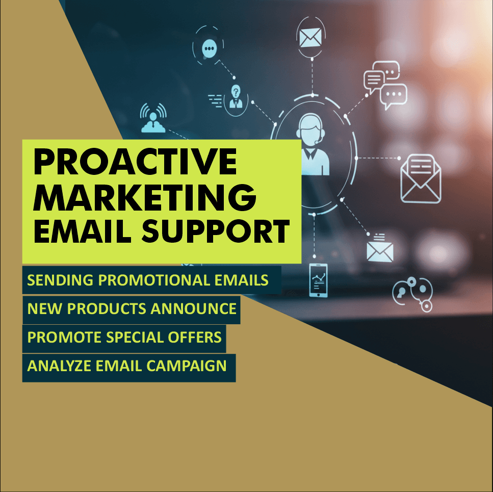 Get Proactive Communication/Marketing Email Support