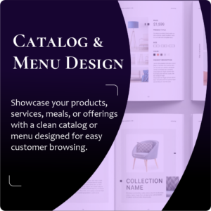 Catalog & Menu Design