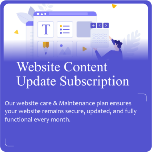 Website Content Update Subscription