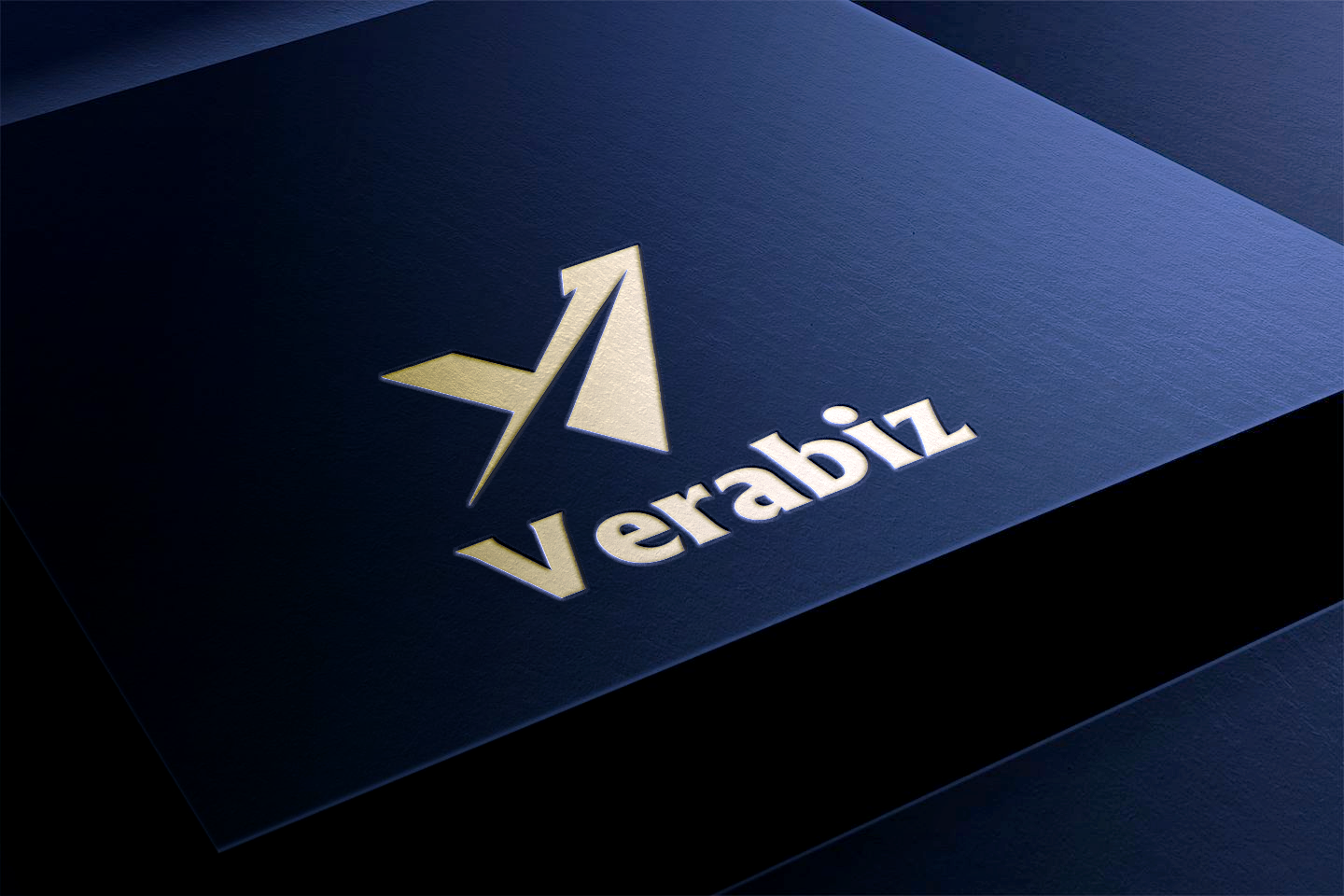 Elegant luxurious black box golden brand logo mockup